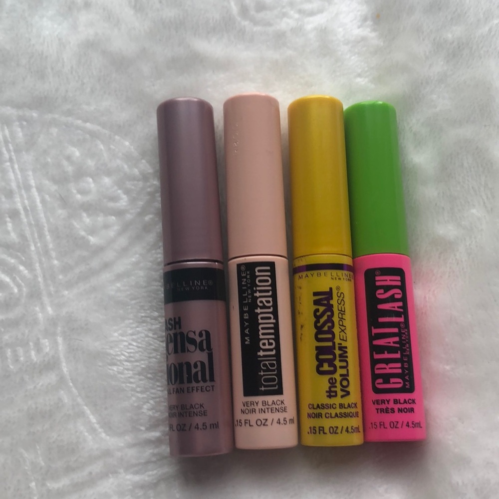Pack of four Maybelline mascaras